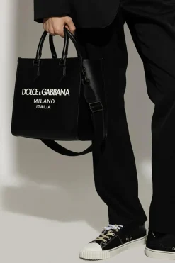 Dolce & Gabbana CZARNY Torba typu ‘shopper’ z logo