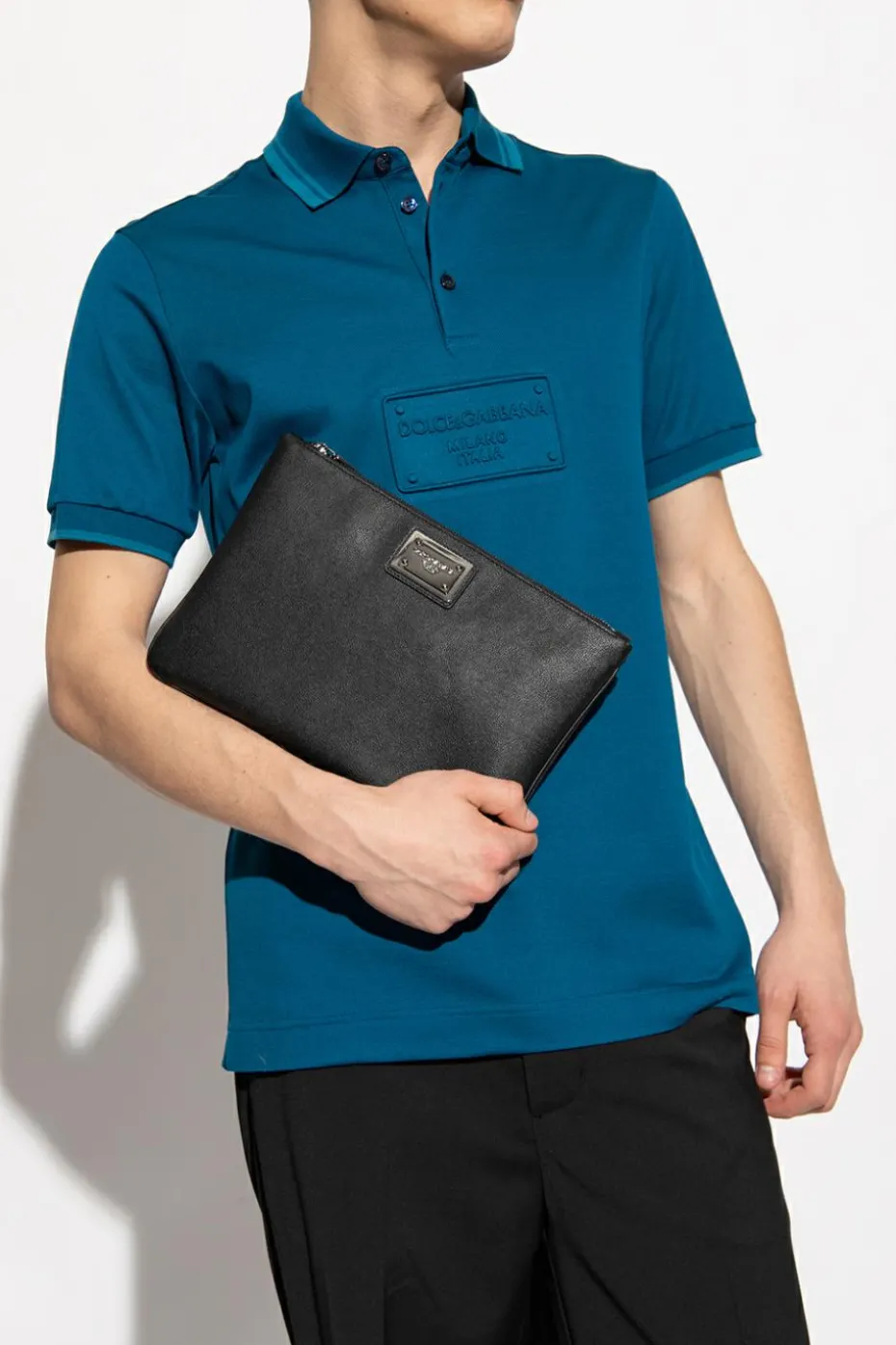 Dolce & Gabbana CZARNY Torba do ręki z logo