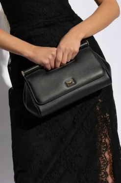 Dolce & Gabbana CZARNY Torba do ręki ‘Sicily Medium’