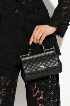 Dolce & Gabbana CZARNY Torba na ramię `Small Sicily`