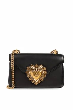 Dolce & Gabbana CZARNY Torba ma ramię ‘Devotion’