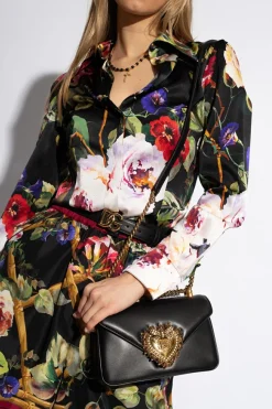 Dolce & Gabbana CZARNY Torba ma ramię ‘Devotion’