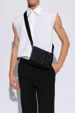 Dolce & Gabbana CZARNY Torba na ramię ‘Medium DG Logo Bag’