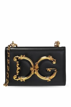 Dolce & Gabbana CZARNY Torba na ramię 'DG Girls'
