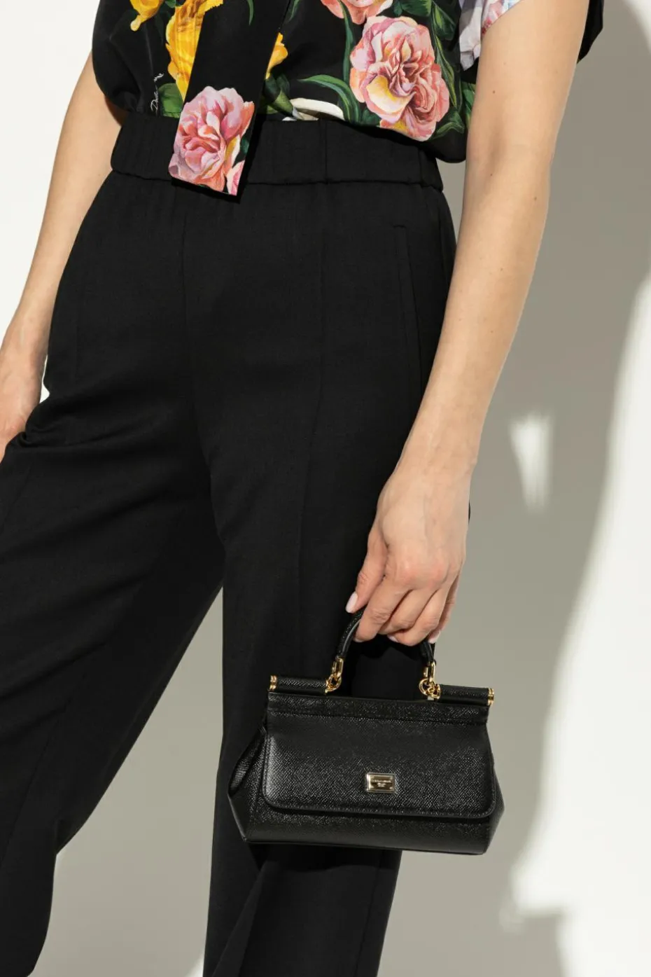 Dolce & Gabbana CZARNY Torba do ręki `Sicily Small`