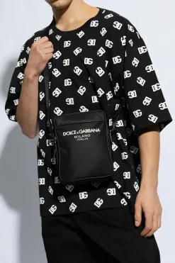 Dolce & Gabbana CZARNY Torba na ramię z logo