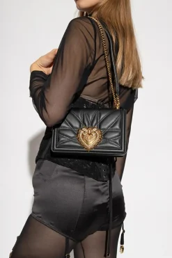 Dolce & Gabbana CZARNY Torba na ramię ‘Devotion Medium’