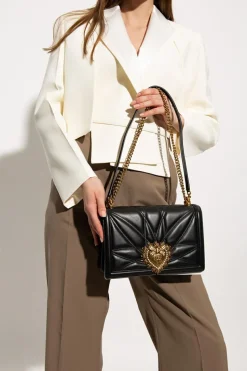 Dolce & Gabbana CZARNY Torba na ramię z logo