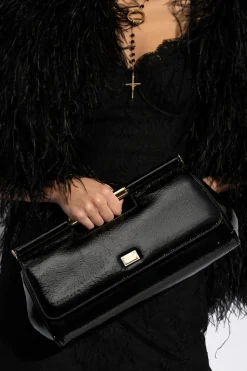 Dolce & Gabbana CZARNY Torba do ręki ‘Sicily Large’