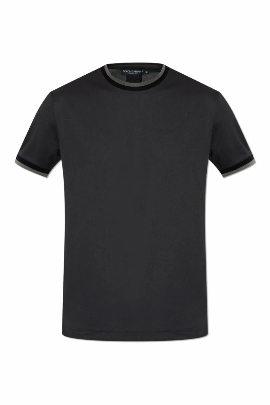 Dolce & Gabbana CZARNY T-shirt z krótkimi rękawami