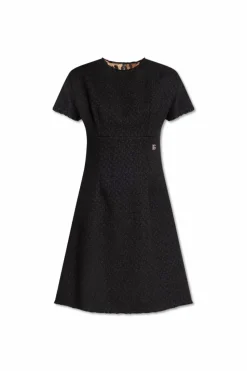 Dolce & Gabbana CZARNY Tweedowa sukienka