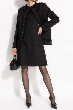 Dolce & Gabbana CZARNY Tweedowa sukienka