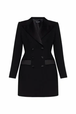 Dolce & Gabbana CZARNY Wełniana marynarka