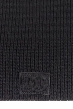 Dolce & Gabbana CZARNY Wełniany szal
