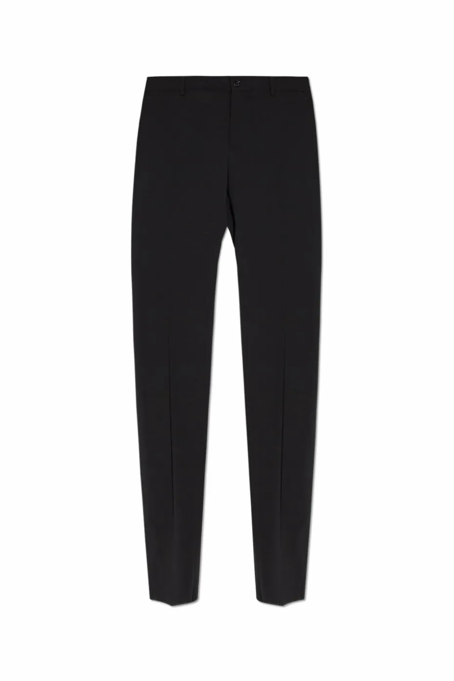 Dolce & Gabbana CZARNY Wełniane spodnie