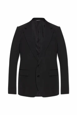 Dolce & Gabbana CZARNY Wełniana marynarka