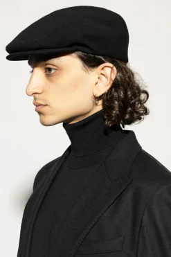 Dolce & Gabbana CZARNY Wełniany kaszkiet