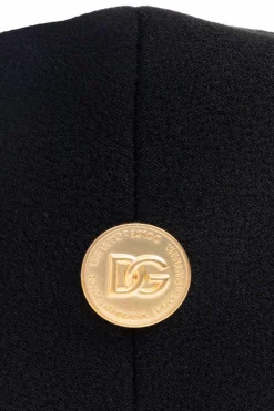 Dolce & Gabbana CZARNY Wełniany kaszkiet