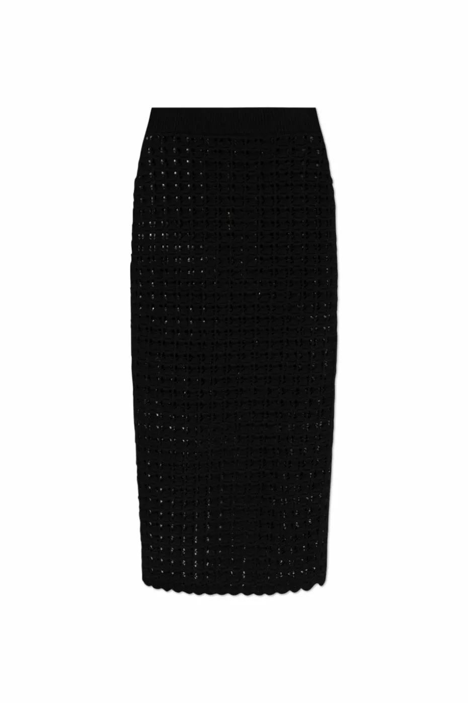 Dolce & Gabbana CZARNY Wełniana spódnica