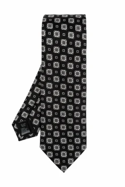 Dolce & Gabbana CZARNY Wzorzysty krawat