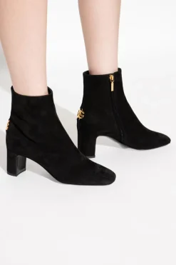 Dolce & Gabbana CZARNY Zamszowe botki