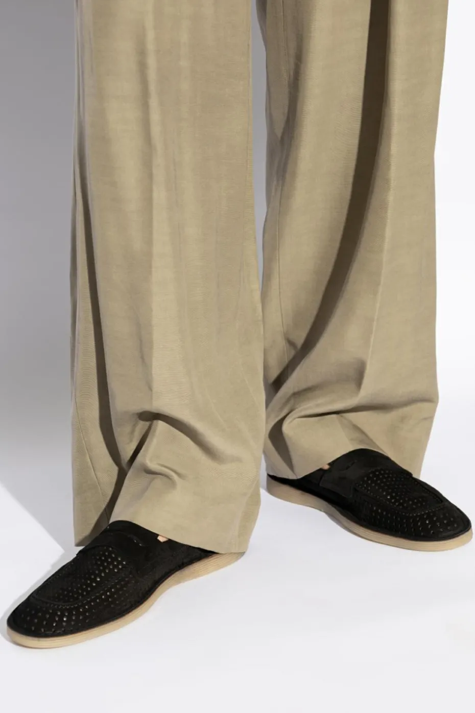 Dolce & Gabbana CZARNY Zamszowe buty typu `loafers`