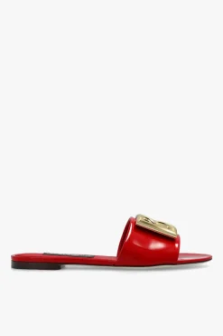 Dolce & Gabbana CZERWONY Lakierowane klapki ‘Bianca’