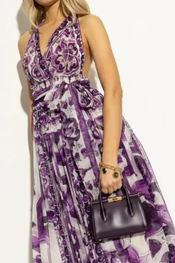 Dolce & Gabbana FIOLETOWY Torba do ręki ‘Marlene Mini’