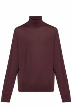 Dolce & Gabbana FIOLETOWY Kaszmirowy golf