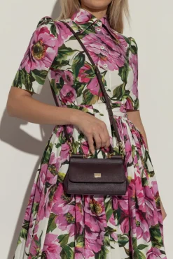 Dolce & Gabbana FIOLETOWY Torba do ręki `Sicily Small`