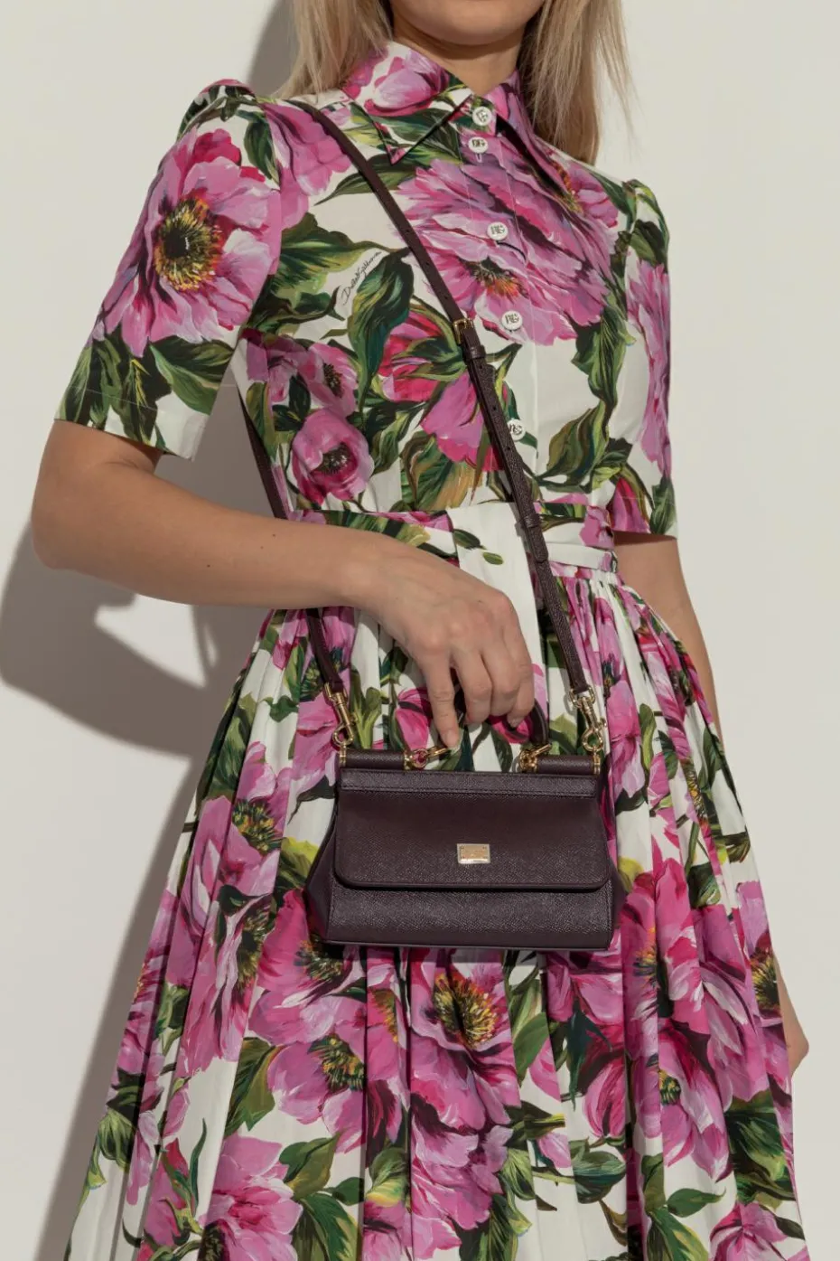 Dolce & Gabbana FIOLETOWY Torba do ręki `Sicily Small`