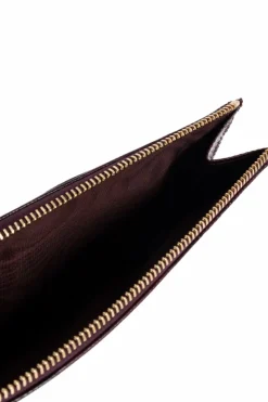 Dolce & Gabbana FIOLETOWY Skórzany portfel
