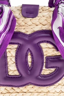 Dolce & Gabbana FIOLETOWY Torba do ręki `Kendra`