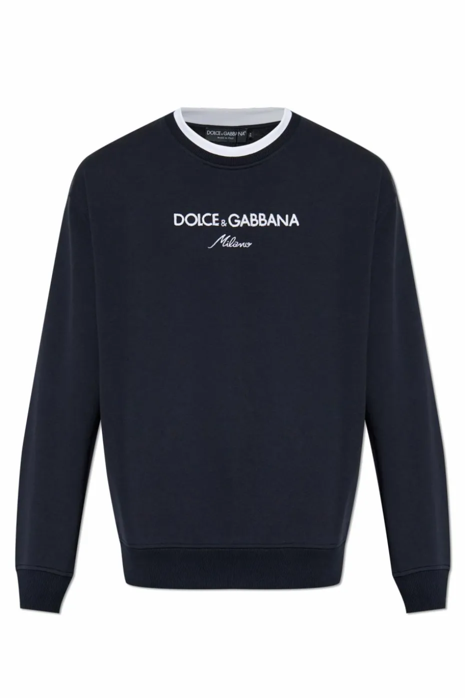 Dolce & Gabbana GRANATOWY Bluza z logo