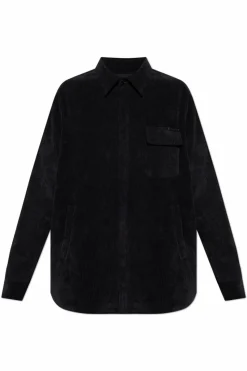 Dolce & Gabbana GRANATOWY Sztruksowa kurtka