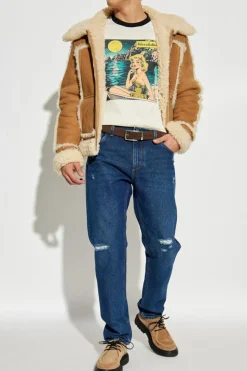 Dolce & Gabbana GRANATOWY Jeansy typu `loose`
