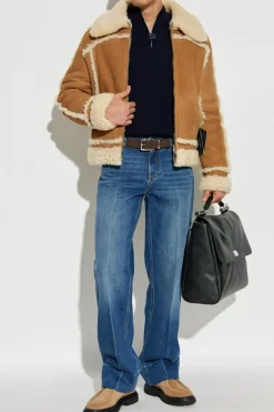 Dolce & Gabbana GRANATOWY Wełniany sweter