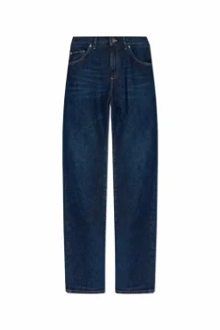 Dolce & Gabbana GRANATOWY Jeansy o prostym kroju