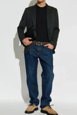 Dolce & Gabbana GRANATOWY Jeansy o prostym kroju