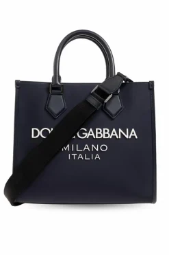 Dolce & Gabbana GRANATOWY Torba na ramię z logo