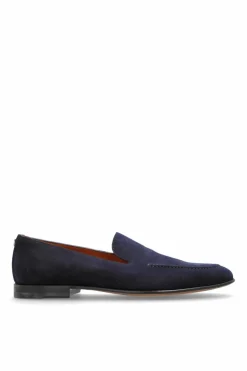 Dolce & Gabbana GRANATOWY Zamszowe buty `Split`