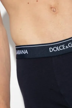 Dolce & Gabbana GRANATOWY Dwupak bokserek