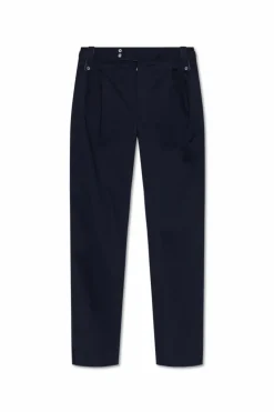 Dolce & Gabbana GRANATOWY Spodnie z zaszewkami