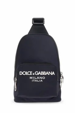 Dolce & Gabbana GRANATOWY Plecak na jedno ramię