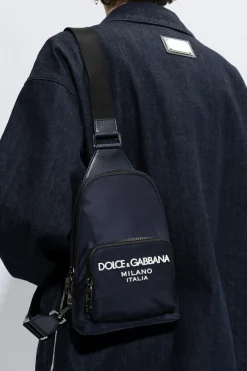 Dolce & Gabbana GRANATOWY Plecak na jedno ramię