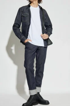Dolce & Gabbana GRANATOWY Jeansy typu `slim`