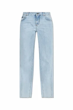 Dolce & Gabbana jasnoniebieski Jeansy z prostymi nogawki