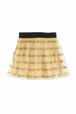 Dolce & Gabbana Kids beżowy Spódnica z logo