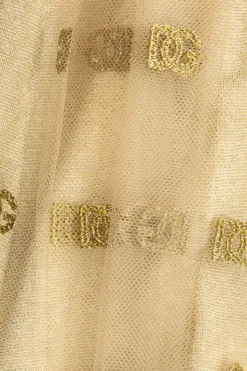 Dolce & Gabbana Kids beżowy Spódnica z logo