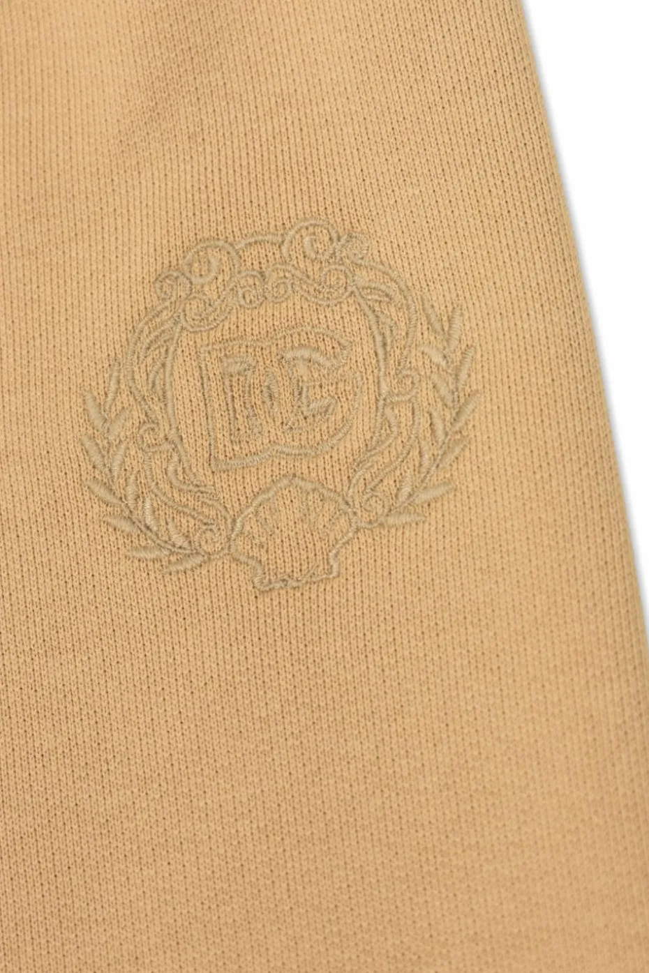 Dolce & Gabbana Kids beżowy Spodnie dresowe z logo